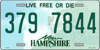 NH license plate 3797844