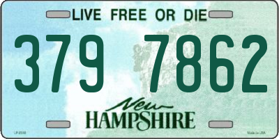 NH license plate 3797862