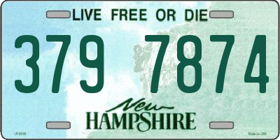 NH license plate 3797874