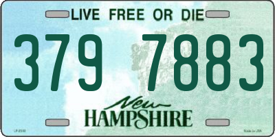 NH license plate 3797883