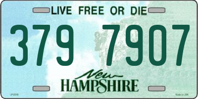 NH license plate 3797907