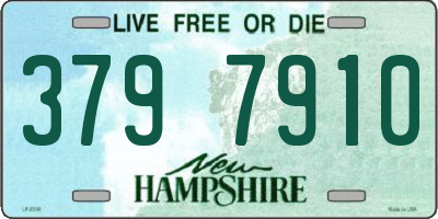 NH license plate 3797910