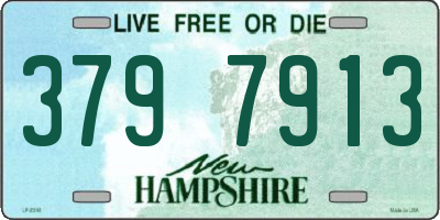 NH license plate 3797913