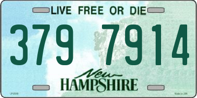 NH license plate 3797914