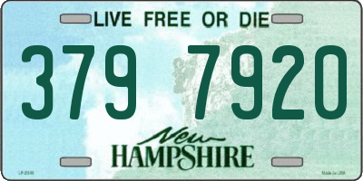 NH license plate 3797920