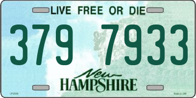 NH license plate 3797933