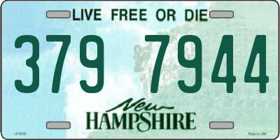 NH license plate 3797944