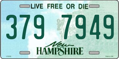 NH license plate 3797949
