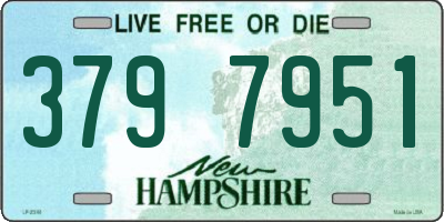 NH license plate 3797951