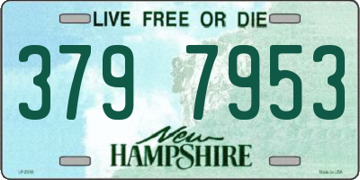 NH license plate 3797953