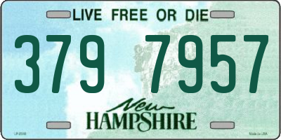 NH license plate 3797957