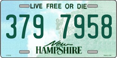NH license plate 3797958