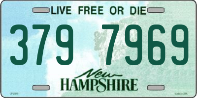NH license plate 3797969