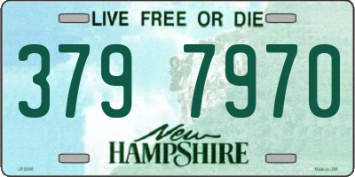 NH license plate 3797970