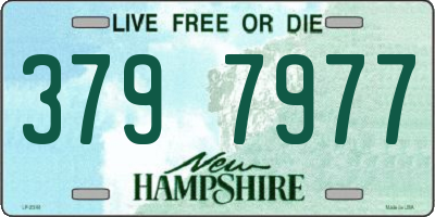 NH license plate 3797977