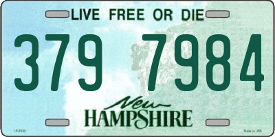 NH license plate 3797984
