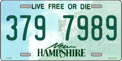 NH license plate 3797989