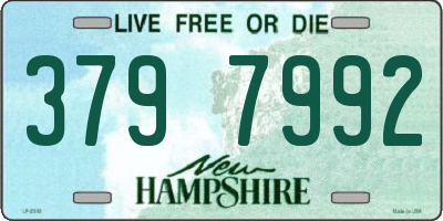 NH license plate 3797992