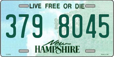 NH license plate 3798045