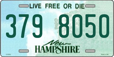 NH license plate 3798050