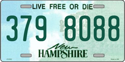 NH license plate 3798088