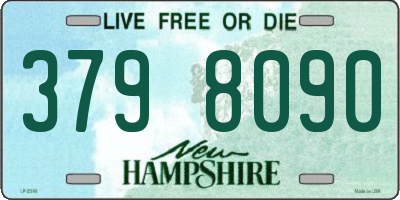 NH license plate 3798090