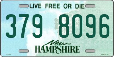 NH license plate 3798096