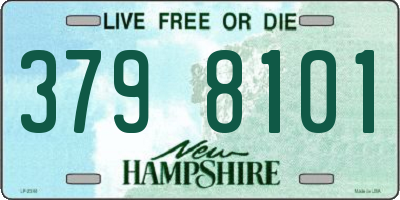NH license plate 3798101
