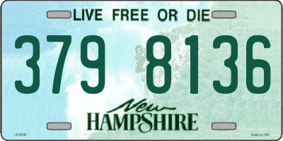 NH license plate 3798136