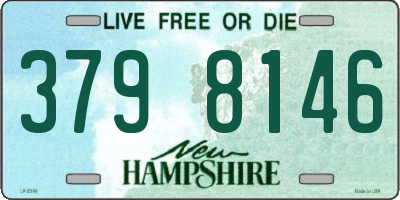 NH license plate 3798146