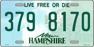 NH license plate 3798170