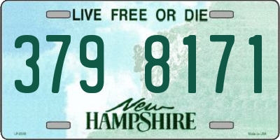 NH license plate 3798171