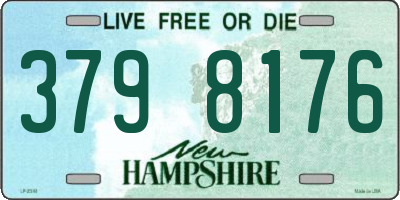 NH license plate 3798176