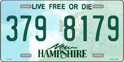 NH license plate 3798179