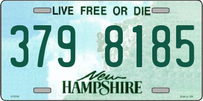 NH license plate 3798185