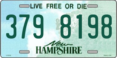 NH license plate 3798198