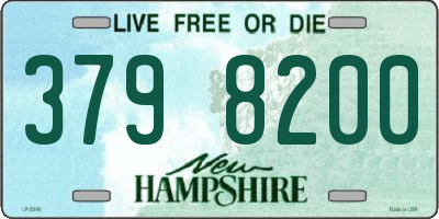NH license plate 3798200