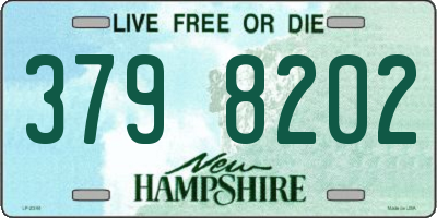 NH license plate 3798202
