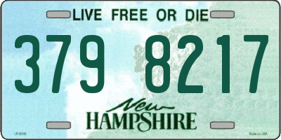 NH license plate 3798217
