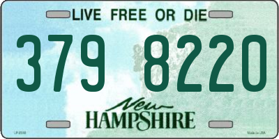 NH license plate 3798220
