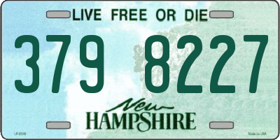 NH license plate 3798227