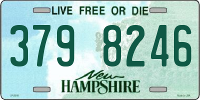 NH license plate 3798246