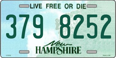 NH license plate 3798252