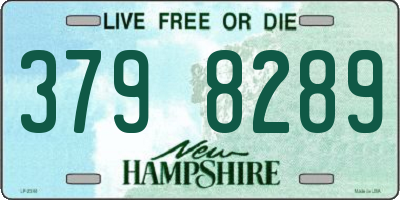 NH license plate 3798289