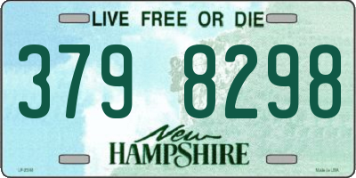 NH license plate 3798298