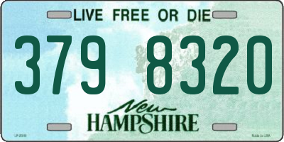 NH license plate 3798320