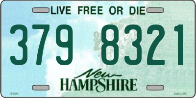 NH license plate 3798321
