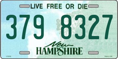 NH license plate 3798327