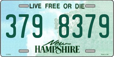 NH license plate 3798379