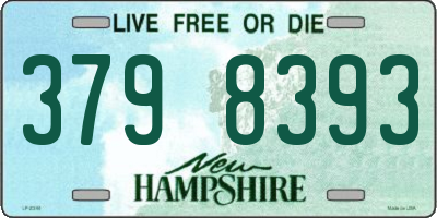 NH license plate 3798393